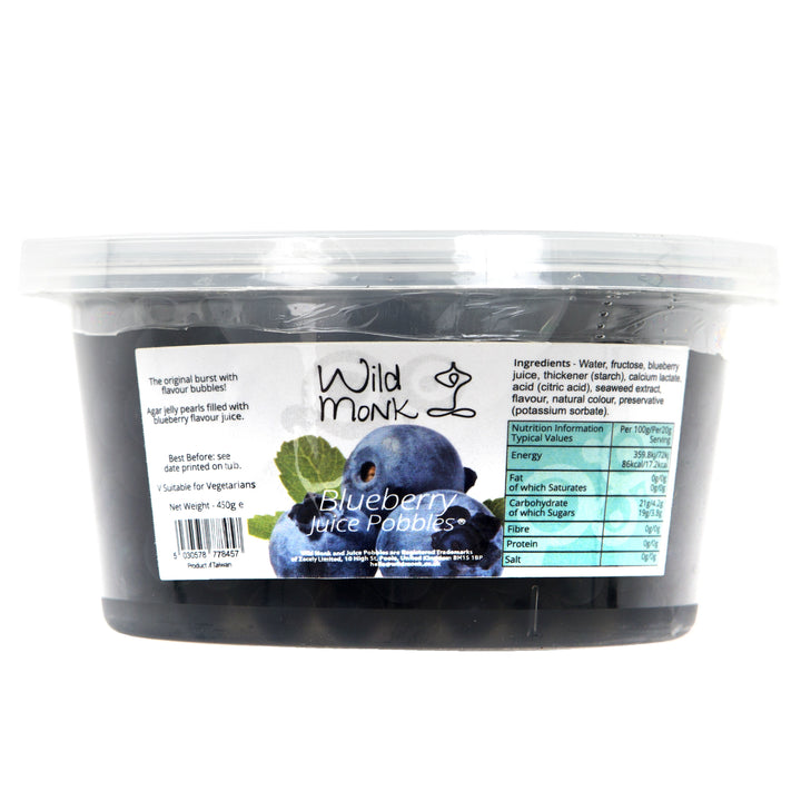 Wild Monk Blueberry Popping Boba (Juice Pobbles) - 450g