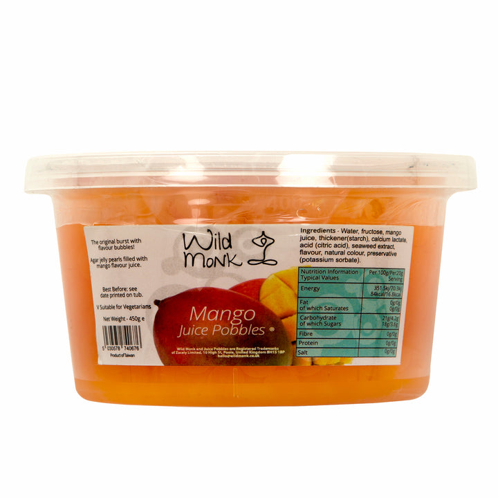 Wild Monk Mango Popping Boba (Juice Pobbles) - 450g